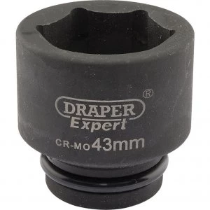 Draper Expert 3/4" Drive Hexagon Impact Socket Metric 3/4" 43mm