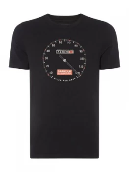 Mens Barbour International Dial T Shirt Competition Winner Black