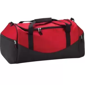 Teamwear Holdall Duffle Bag (55 Litres) (Pack of 2) (One Size) (Classic Red/Black) - Quadra