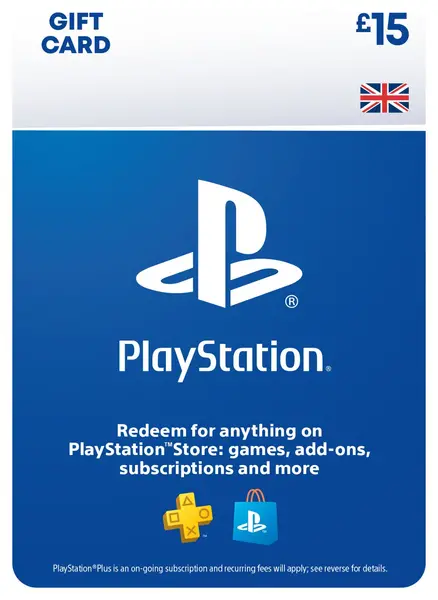 Sony PlayStation Store £15 PSN Top Up Gift Card