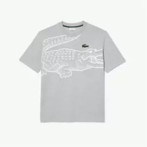 Lacoste Lacoste RG Big Crocodile T-Shirt Mens - Grey