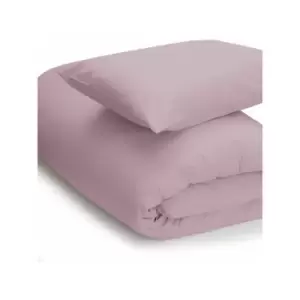 Belledorm Easycare Polycotton Percale 200 Thread Count Duvet Cover, Misty Rose, Double