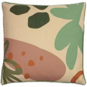 Furn Blume Cushion Cover (One Size) (Natural/Green/Blush) - Natural/Green/Blush