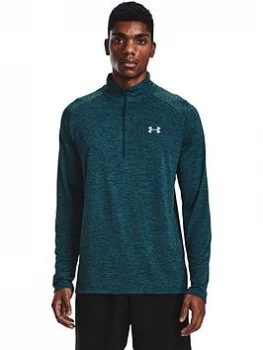 Urban Armor Gear Training Tech 2.0 1/2 Zip Top - Green/Grey, Green/Grey, Size XL, Men