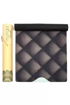 Black Luxurious Vegan Suede Yoga Mat