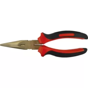 8" Spark Resistant Long Nose Pliers Al-Br