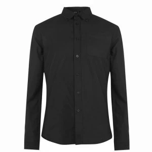 Firetrap Basic Oxford Shirt - Black