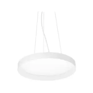 Ideal Lux Lighting - Ideal Lux Decorative Round Hanging Pendant White, 23000K