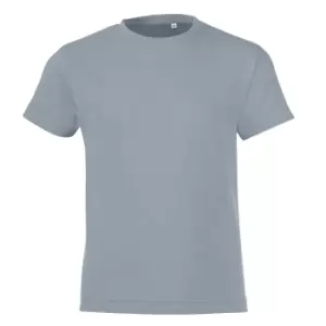 SOLS Childrens/Kids Regent Short Sleeve Fitted T-Shirt (2 Years) (Pure Grey)