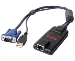 KVM-USBVM - Black - D-Sub - USB - RJ-45 - 130g - 129mm - 42 mm