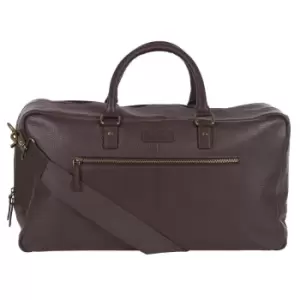 Barbour Highgate Leather Holdall Dk Brown One Size