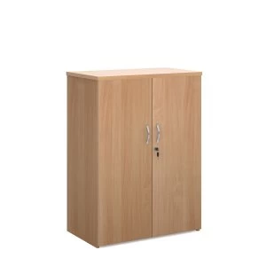 Dams Lockable Cupboard with Two Adjustable Shelves 1090mm - Beech