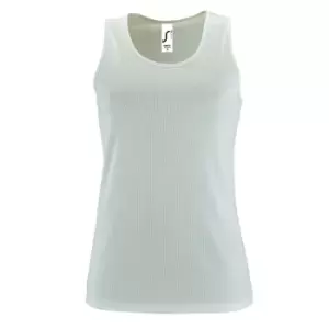 SOLS Womens/Ladies Sporty Performance Sleeveless Tank Top (2XL) (White)