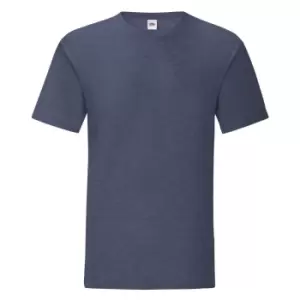 Fruit Of The Loom Mens Iconic T-Shirt (XXL) (Heather Navy)