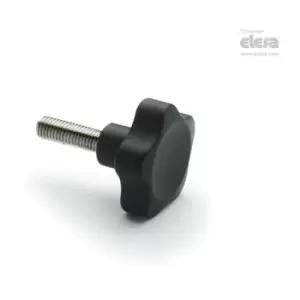 Elesa - VC692 Lobe knobs with solid section Technopolymer easy cleaning Stainless