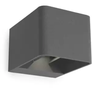 Leds-C4 Wilson - Outdoor LED Up Down Wall Light Urban Grey 855lm 2700K IP65