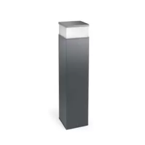 Cubik LED Outdoor Short Bollard Light Urban Grey IP65