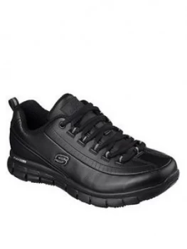 Skechers Workwear Sure Track Trickel Ec Trainer - Black, Size 5, Women