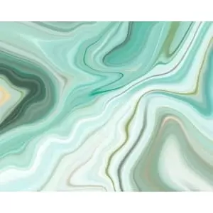 Origin Murals Marbled Ink Emerald Wall Mural - 3.5m x 2.8m