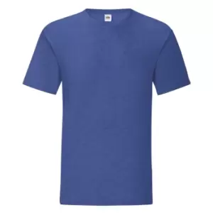 Fruit Of The Loom Mens Iconic T-Shirt (S) (Heather Royal)