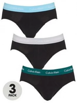 Calvin Klein 3 Pack Briefs - Black Size M Men