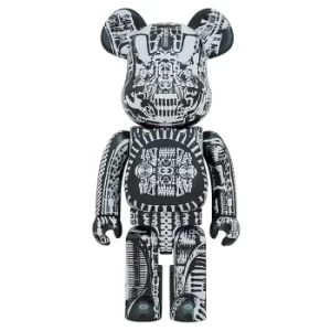 Medicom Bearbrick 1000% H.R. Giger Black Figure