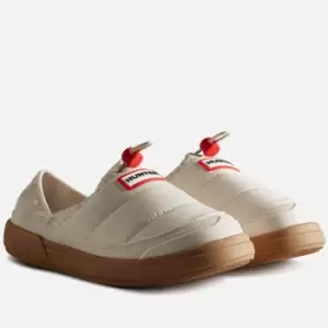 Hunter Womens In/Out Slippers - White Willow/Gum - UK 4