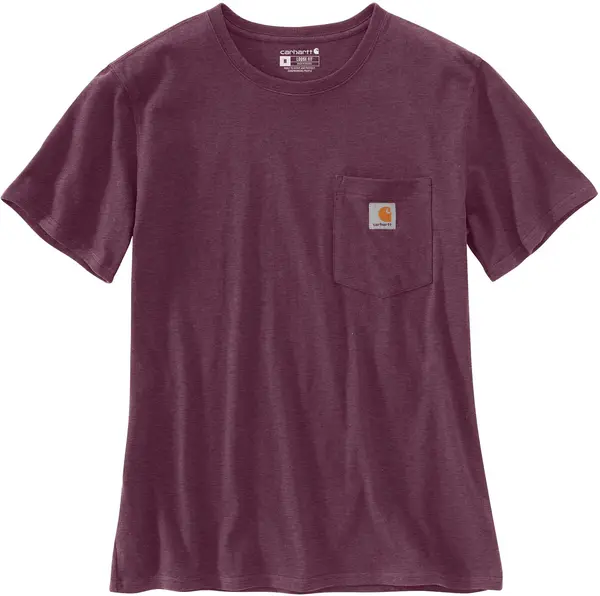 Carhartt Workwear Pocket Womens T-Shirt, purple, Size M