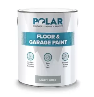 Polar Heavy Duty Light Grey Floor & Garage Paint 5L