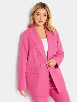 Yours Military Tailored Blazer Pink, Size 28, Women