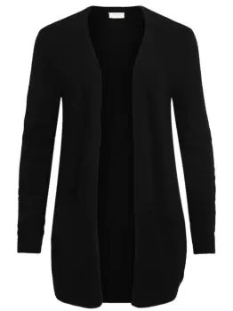 VILA Basic Knitted Cardigan Women Black