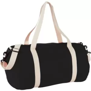 Bullet The Cotton Barrel Duffel (Pack Of 2) (45 x 25 x 25cm) (Solid Black)