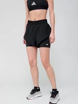 adidas Train Hiit Shorts - Black, Size 2XL, Women