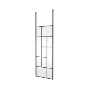 Hudson Reed Abstract Frame Wetroom Screen with Ceiling Posts 800mm Wide - 8mm Glass