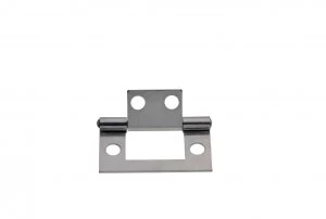 Wickes Flush Hinge - Chrome 38mm Pack of 20