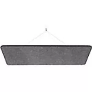 Bi-Office ARCHYI Sculpo Accoustic Room Element Ceiling Rectangular SPD040205372 PET 1200 x 600 x 20mm Dark Grey