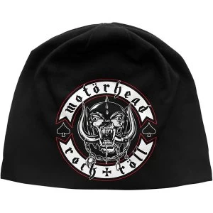 Motorhead - Biker Badge Unisex Beanie Hat - Black