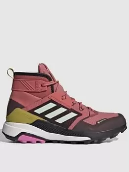 adidas Terrex Trailmaker Mid GORETEX - Red Multi , Red/Multi, Size 5, Women