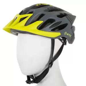 ETC M710 Adult MTB Helmet Black/Yellow 58cm-61cm