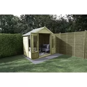 Forest Garden Oakley 7 x 5ft Overlap Apex Summerhouse with Base & Assembly