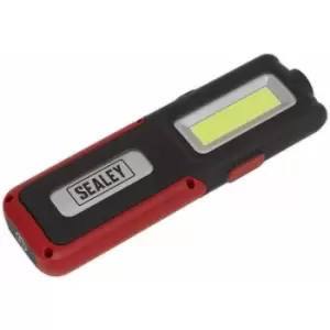 Loops - Rechargeable Inspection Light with Power Bank - 5W cob & 3W smd LED - Red