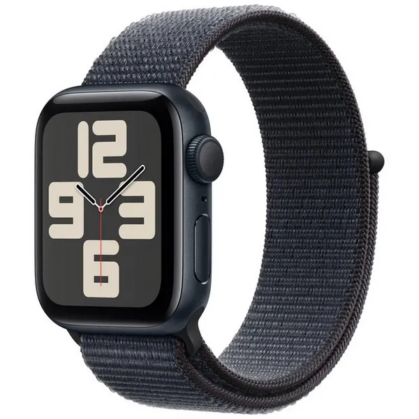 Apple Watch SE (2nd Gen), 40mm, Midnight Aluminium Case, GPS [2024] - Ink Sport Loop