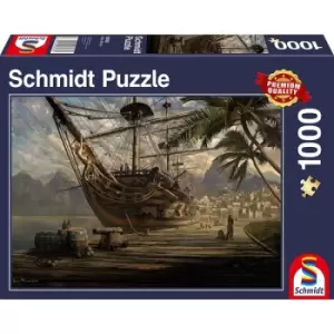 Schmidt Ship at Anchor Jigsaw Puzzle - 1000 Pieces