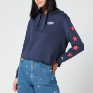 Tommy Jeans Womens Modern Logo Hoody - Twilight Navy - S