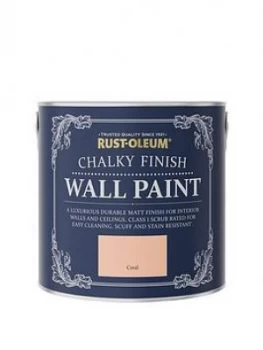 Rust-Oleum Chalky Wall Paint Coral 2.5L