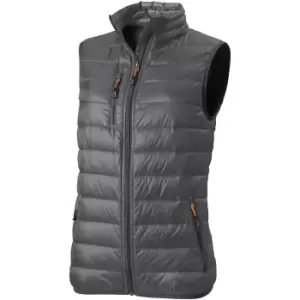 Elevate Womens/Ladies Fairview Light Down Bodywarmer (M) (Steel Grey)