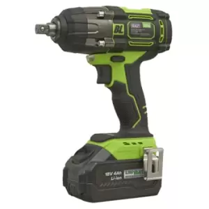 Sealey Cordless Impact Wrench 18V 4Ah Lithium-ion 1/2"Sq Drive