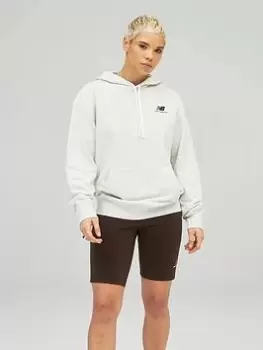 New Balance Uni-ssentials French Terry Hoodie - Off White, Size S-M, Women