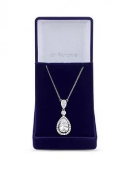 Jon Richard Jon Richard Cubic Zirconia Tennis Pear Crystal Drop Pendant