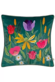 House of Bloom Celandine Piped Polyester Filled Cushion